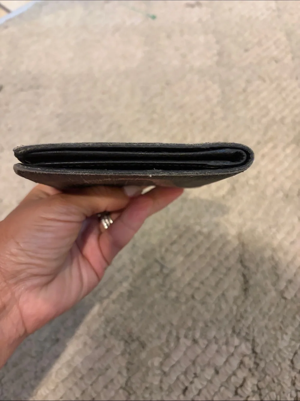 Gucci Black Card Holder Wallet with Red-White Snake Print